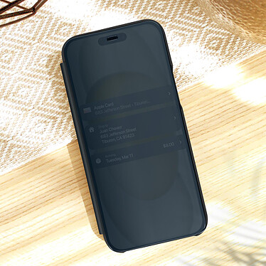Acheter Avizar Étui Clear View pour iPhone 15 Plus Clapet Miroir Fonction Support  Noir