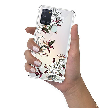 LaCoqueFrançaise Coque Samsung Galaxy A21S anti-choc souple angles renforcés transparente Motif Fleurs Sauvages pas cher
