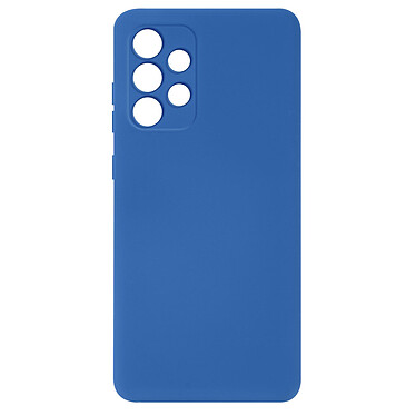 Avizar Coque Samsung Galaxy A32 Silicone Semi-rigide Finition Soft Touch Fine Bleu