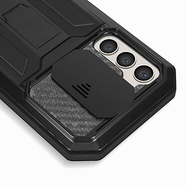 Avizar Coque Intégrale pour Samsung S23 Antichoc et Étanche Béquille Cache Caméra  Noir pas cher