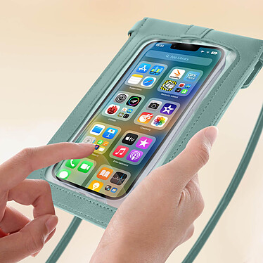 Avis Avizar Sac Bandoulière pour Smartphone Fenêtre Tactile avec Sangle 1.40m  bleu
