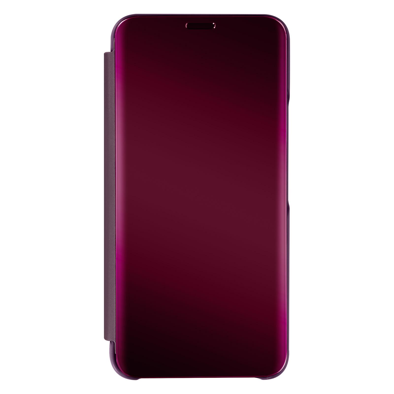 Avizar Étui Clear View pour Samsung Galaxy S22 avec Clapet Miroir Support Vidéo  bleu violet