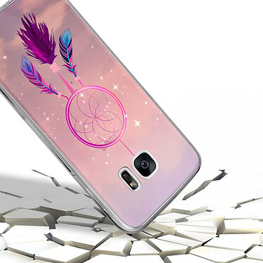 Avis Evetane Coque Samsung Galaxy S7 360 intégrale transparente Motif Attrape rêve rose Tendance
