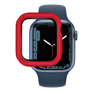 Avis Avizar Coque Apple Watch Serie 7 (41mm) Rigide Finition Soft-touch Enkay rouge