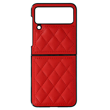 Avizar Coque pour Samsung Z Flip 4 Rhombique Rigide Série Rhombus Chic  rouge