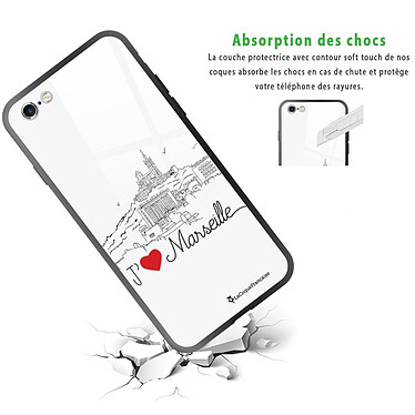 Avis LaCoqueFrançaise Coque iPhone 6/6S Coque Soft Touch Glossy J'aime Marseille Design