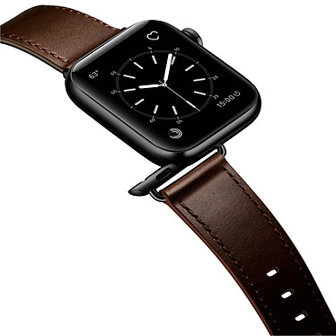 Avizar Bracelet pour Apple Watch 41mm et 40mm et 38 mm Cuir véritable  Marron foncé pas cher