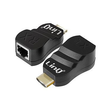 LinQ 2 Adaptateurs d'extension HDMI vers Ethernet Résolution HD 1080p Portée 30m