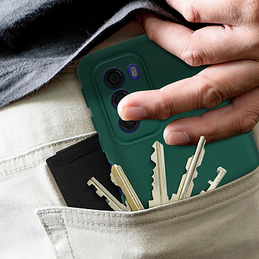 Avizar Coque pour Motorola Moto G51 5G Silicone Semi-rigide Finition Soft-touch Fine  vert pas cher