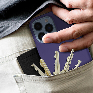 Avizar Coque iPhone 13 Pro Max Silicone Semi-rigide Finition Soft-touch violet pas cher
