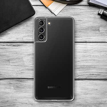 Avis Avizar Coque Samsung Galaxy S21 Plus Protection Silicone Souple Design Slim Transparent