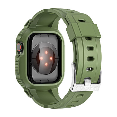 Avizar Bracelet pour Apple Watch 41mm / 40mm / 38mm Silicone avec Coque Antichoc Vert