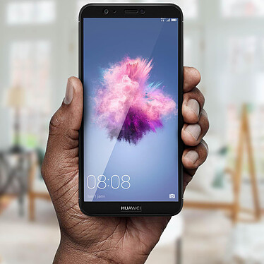 Avizar Film Huawei P Smart Protection écran verre trempé intégral anti-explosion noir pas cher