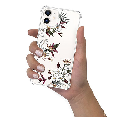 LaCoqueFrançaise Coque iPhone 12 mini anti-choc souple angles renforcés transparente Motif Fleurs Sauvages pas cher