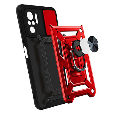 Avis Avizar Coque Xiaomi Redmi Note 10 Pro avec Cache caméra et Bague Support Vidéo rouge