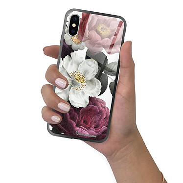 LaCoqueFrançaise Coque iPhone X/Xs Coque Soft Touch Glossy Fleurs roses Design pas cher