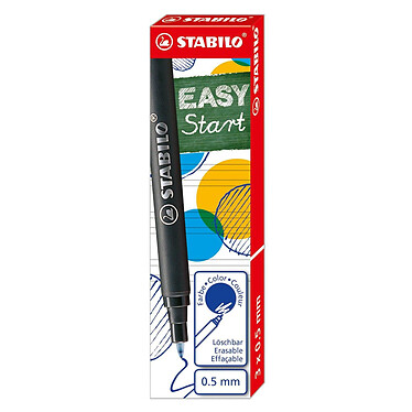 STABILO Boîte Pack de 3 recharges STABILO EASYoriginal 0,5 mm Bleu effaçable x 24