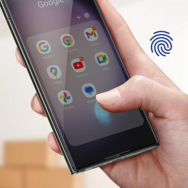 Avis 3mk Film pour Samsung Galaxy S23 Ultra Verre trempé 9H Bords Biseautés Hardglass Max Fingerprint  Noir