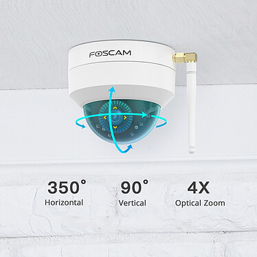 Foscam - Caméra IP Wi-Fi dôme motorisée - D4Z pas cher