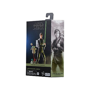 Star Wars : The Book of Boba Fett Black Series - Pack 2 figurines Luke Skywalker & Grogu 15 cm pas cher