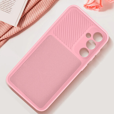 Avis Avizar Coque pour Samsung Galaxy S23 FE Silicone Cache Caméra Coulissant Rose Poudré