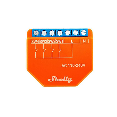 Shelly - Module contrôleur Wifi Shelly Plus i4 - Shelly