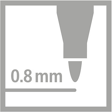 STABILO Pochette de 8 stylos feutres pointMax pointe moyenne 0,8 mm Assortis pas cher