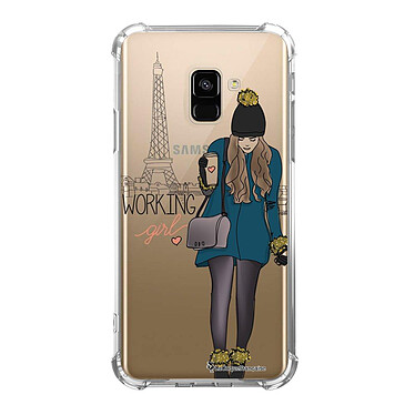 LaCoqueFrançaise Coque Samsung Galaxy A8 2018 anti-choc souple angles renforcés transparente Motif Working girl