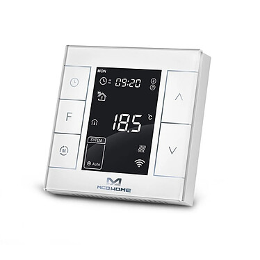 MCO HOME - Thermostat de chauffage électrique Blanc - MCOEMH7H-EH2 - MCO HOME