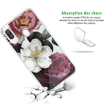 Avis LaCoqueFrançaise Coque Samsung Galaxy A20e 360 intégrale transparente Motif Fleurs roses Tendance