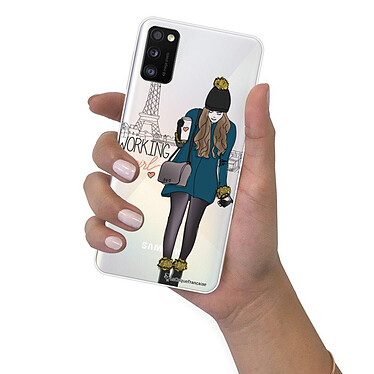 LaCoqueFrançaise Coque Samsung Galaxy A41 360 intégrale transparente Motif Working girl Tendance pas cher