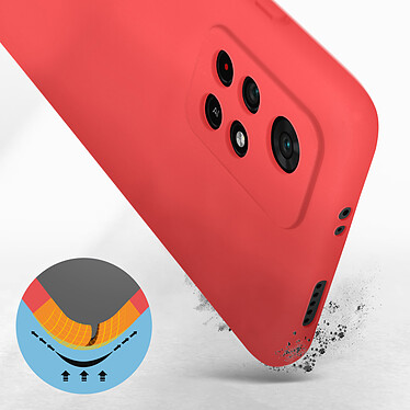 Avis Avizar Coque pour Xiaomi Redmi Note 11 Pro Silicone Semi-rigide Finition Soft-touch Fine fuschia