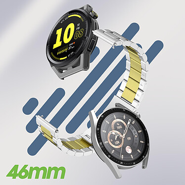 Avis Avizar Bracelet pour Huawei Watch GT Runner / Watch GT 3 46mm Maille Doré