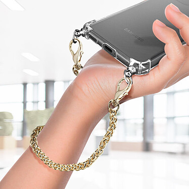 Acheter Avizar Coque Galaxy S21 Ultra Anneau personnalisable avec bijou/Chaîne - Transparent