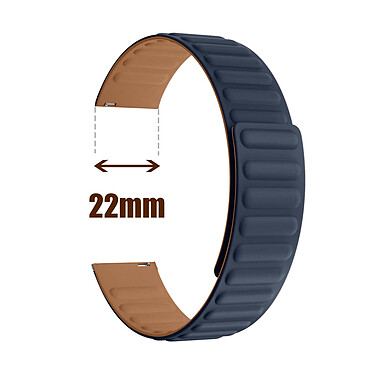 Avizar Bracelet pour Honor Magic Watch / GS3 Silicone Souple Attache Magnétique Bleu pas cher