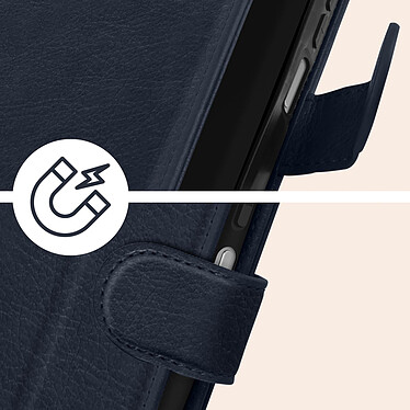 Avizar Étui pour Xiaomi Redmi 12 Clapet Portefeuille Support Vidéo  Bleu Nuit pas cher