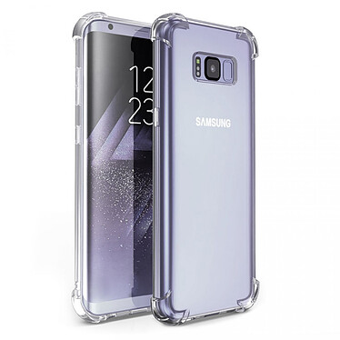 Evetane Coque ANTI CHOCS compatible avec Galaxy S8 Samsung silicone transparente Motif avec bords renforcés