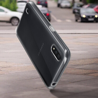 Avizar Coque Samsung Galaxy A01 Protection Arrière Rigide + Avant Souple Transparent pas cher