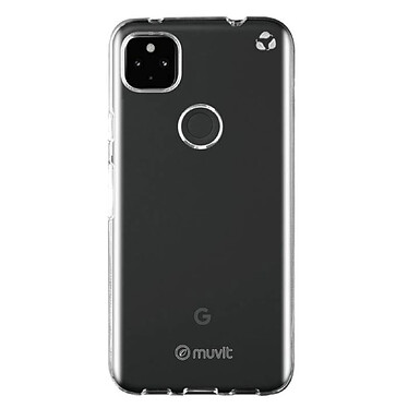 Muvit Coque pour Google Pixel 4A RECYCLETEK Souple Transparent