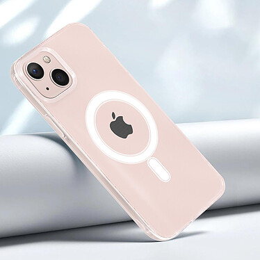 Avizar Coque MagSafe iPhone 13 Mini Antichoc avec Cercle magnétique Transparent pas cher