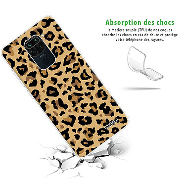 Avis Evetane Coque Xiaomi Redmi Note 9 360 intégrale transparente Motif Léopard Beige Tendance