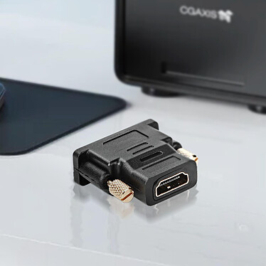 Avizar Convertisseur Vidéo HDMI Femelle vers DVI Mâle Bidirectionnel  Noir Plaqué Or pas cher