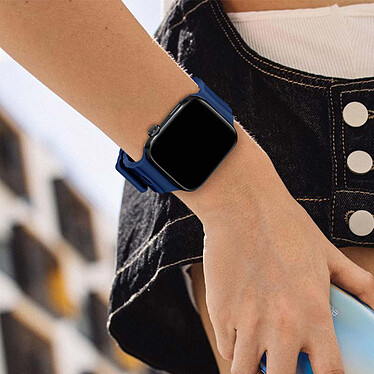 Avizar Bracelet pour Apple Watch 41mm et 40mm et 38 mm Silicone Souple et Doux  Bleu Roi pas cher