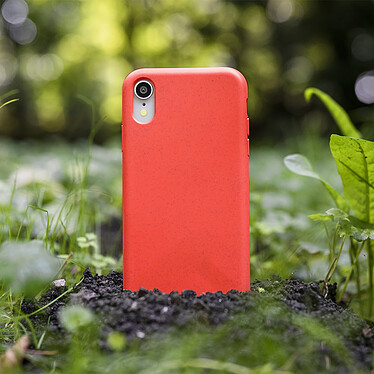 Evetane Coque organique biodégradable Rouge pour iPhone Xr pas cher