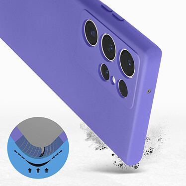 Avis Avizar Coque pour Samsung Galaxy S23 Ultra Silicone Semi-rigide Finition Douce au Toucher Fine  Violet