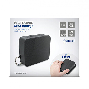 Avis Metronic 477079 - Enceinte portable Xtra Charge bluetooth 6 W avec support de recharge sans fil