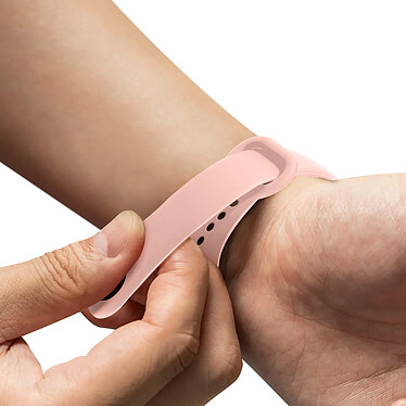 Acheter Avizar Bracelet pour Xiaomi Mi Band 5 / 6 / 7 Silicone Soft Touch Waterproof Rose Poudré