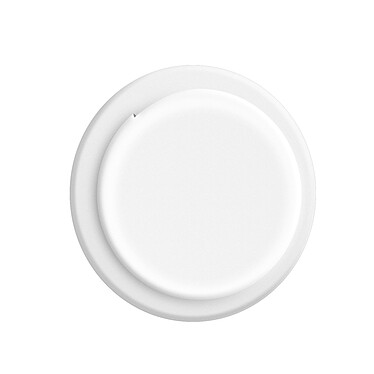 Avizar Coque pour Apple Airtag Silicone Gel Souple Dos Adhésif Ultra-adhérant Blanc