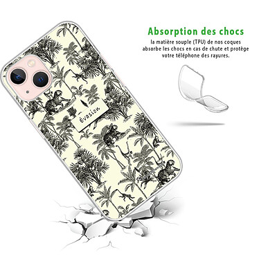 Avis LaCoqueFrançaise Coque iPhone 13 360 intégrale transparente Motif Botanic Evasion Tendance