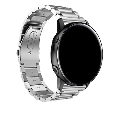Avizar Bracelet Galaxy Watch Active2 40mm Maillons en Acier Fermoir papillon Argenté
